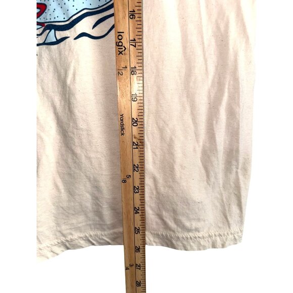 Champion Volcano Graphic Mens T-Shirt By Gildan Softstyle S Beige Cotton Casual - Picture 6 of 7